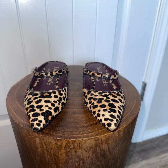 Kate Spade Meg Calf Hair Leopard Print Flats - Picture 9 of 9
